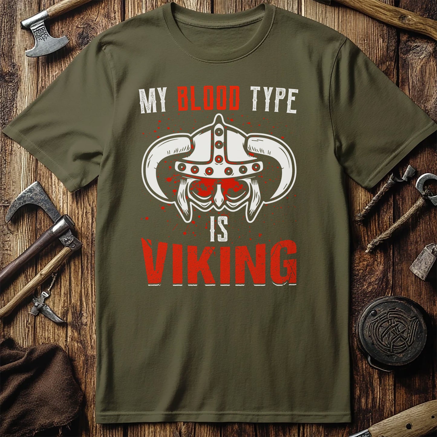 "My Blood Type is Viking" T-Shirt