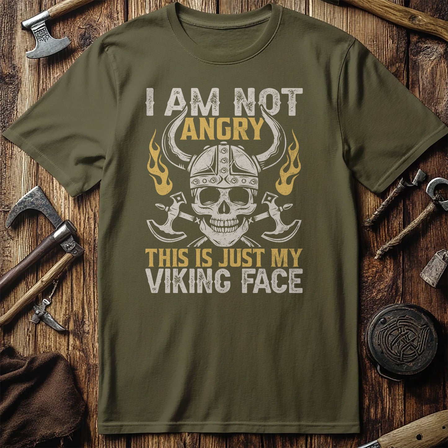 "I'm Not Angry, This is My Viking Face" T-Shirt