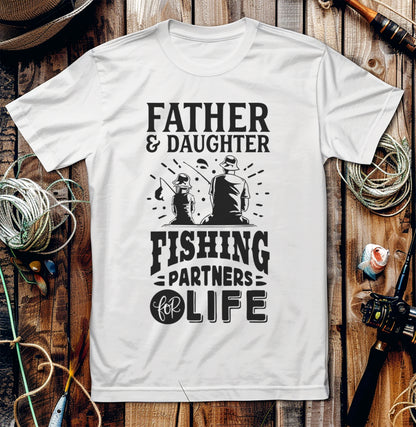 Father and Daughter Fishing T-Shirt