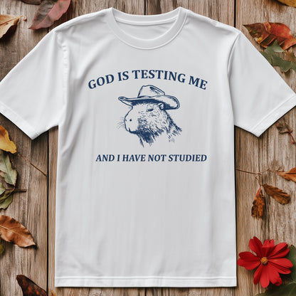 God is Testing Me Capa T-shirt