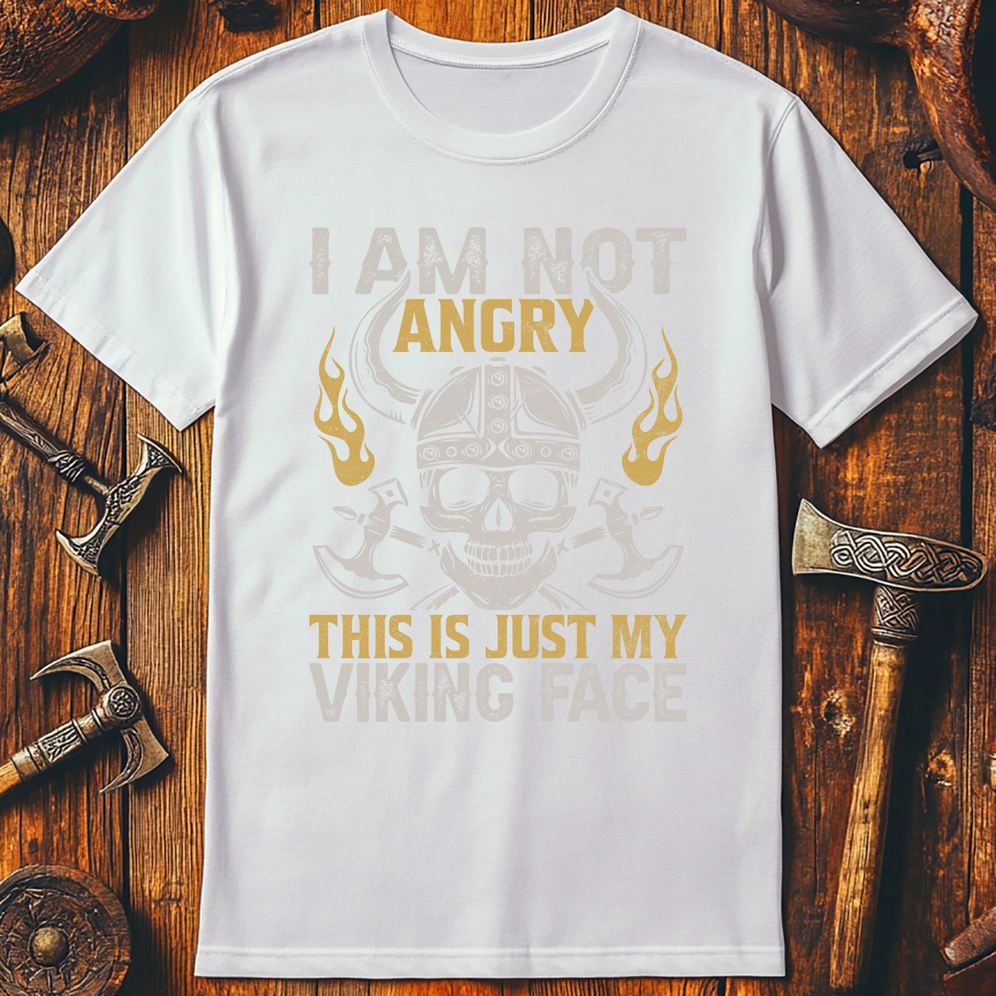 "I'm Not Angry, This is My Viking Face" T-Shirt