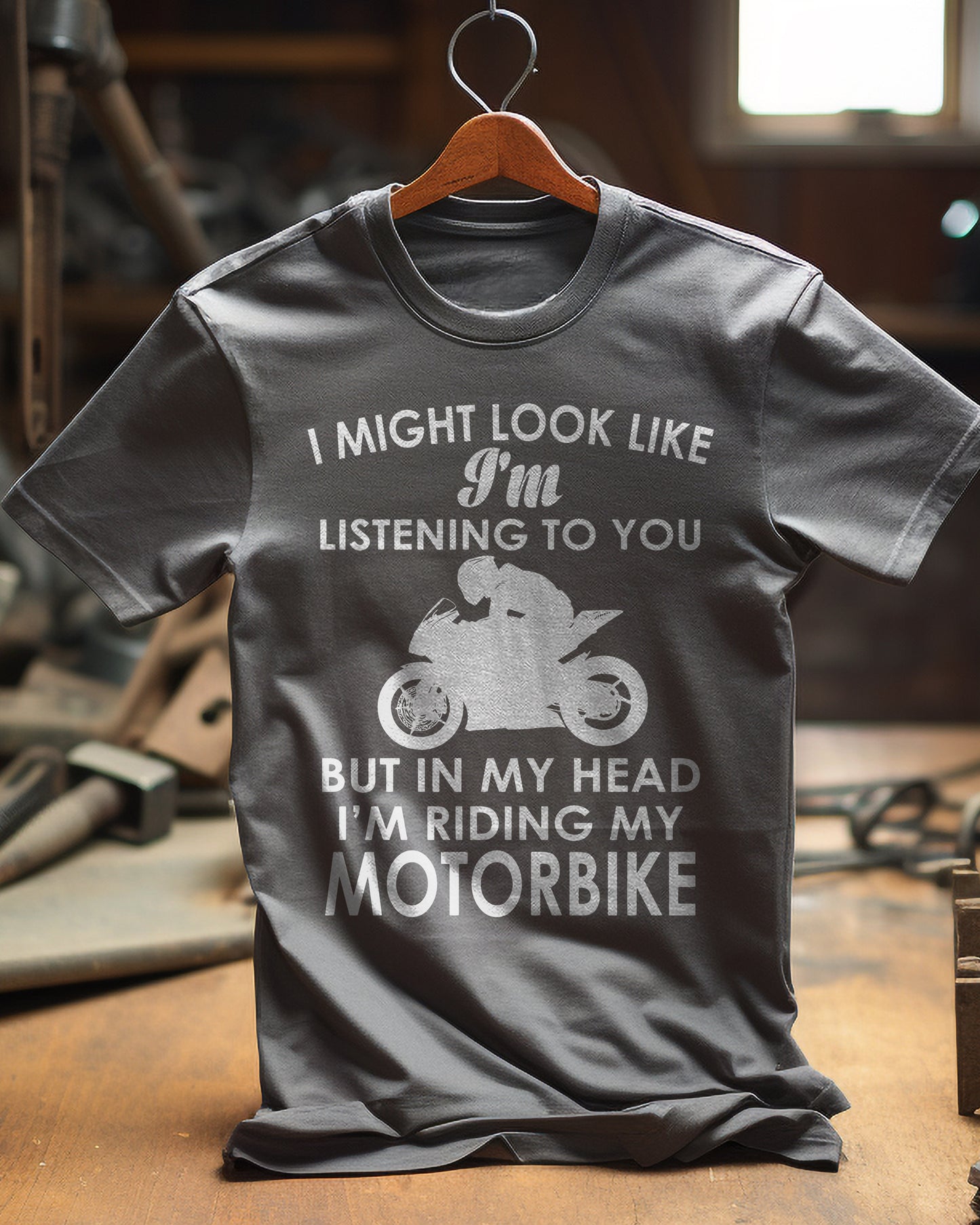 In My Head Riding Sportsbike T-Shirt