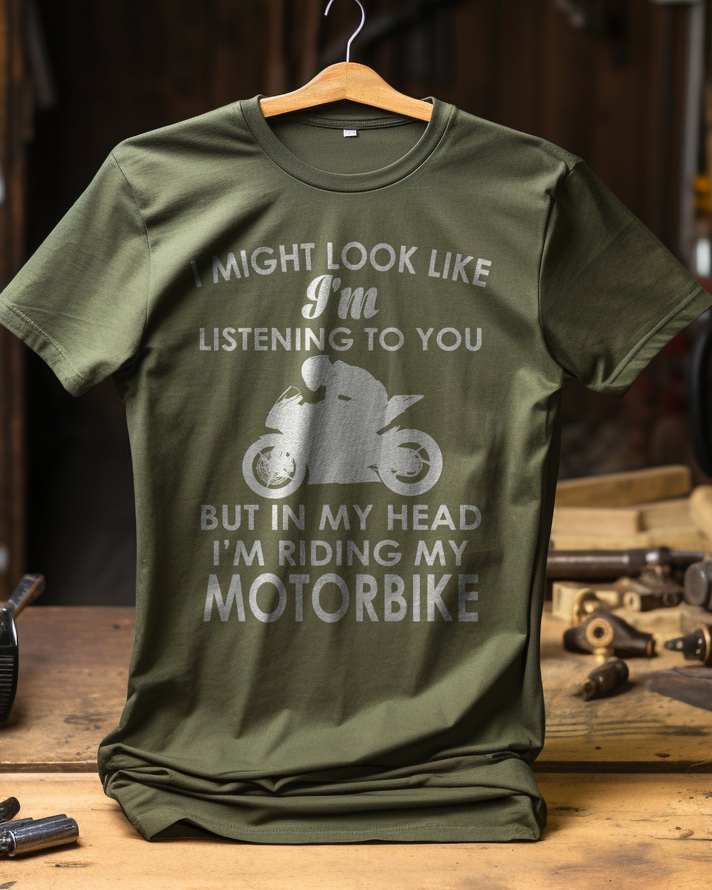 In My Head Riding Sportsbike T-Shirt