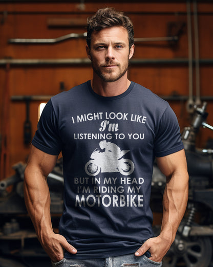 In My Head Riding Sportsbike T-Shirt