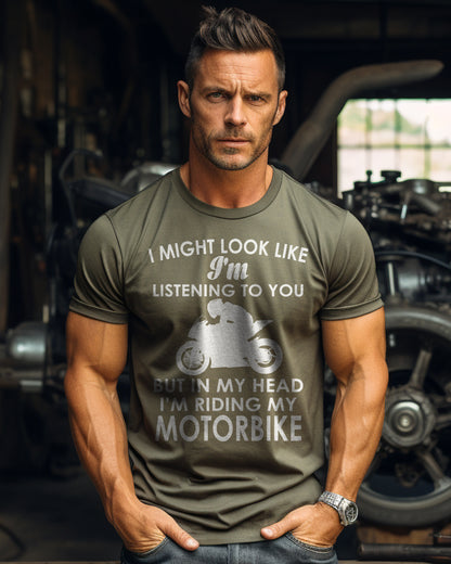 In My Head Riding Sportsbike T-Shirt