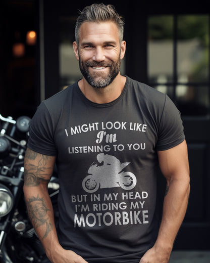 In My Head Riding Sportsbike T-Shirt