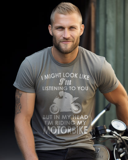 In My Head Riding Sportsbike T-Shirt