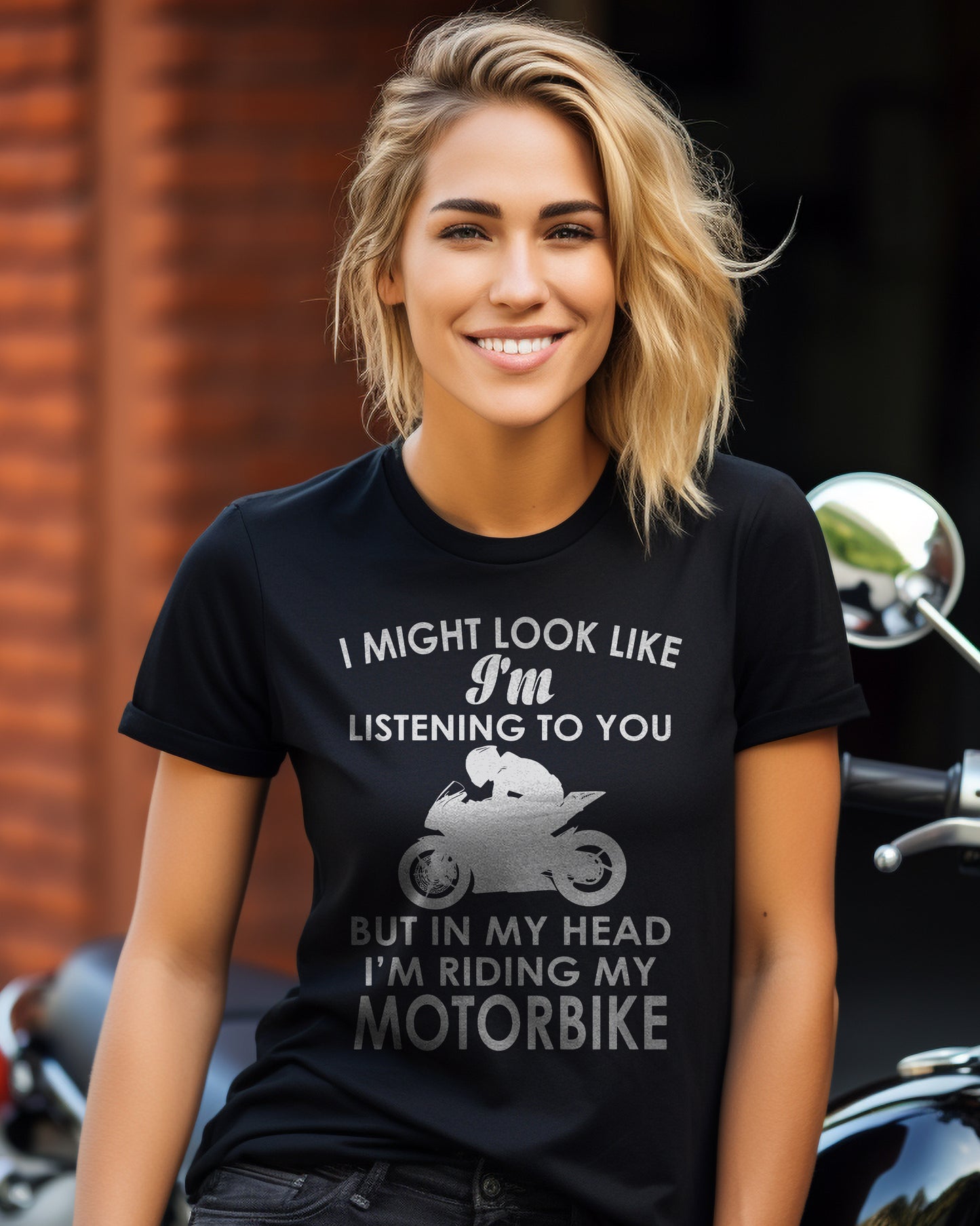 In My Head Riding Sportsbike T-Shirt