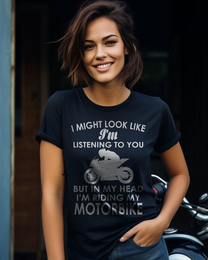 In My Head Riding Sportsbike T-Shirt