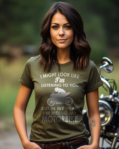 In My Head Riding Sportsbike T-Shirt