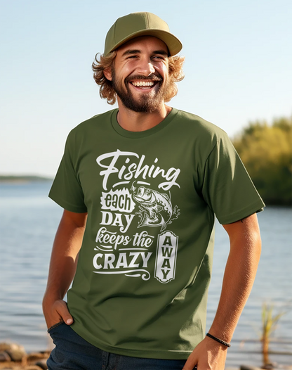 Fishing Each Day Reel in T-Shirt