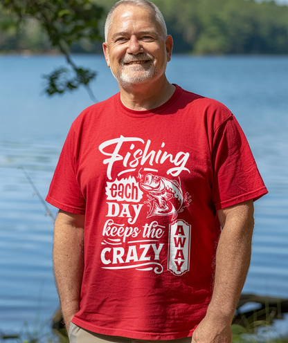 Fishing Each Day Reel in T-Shirt