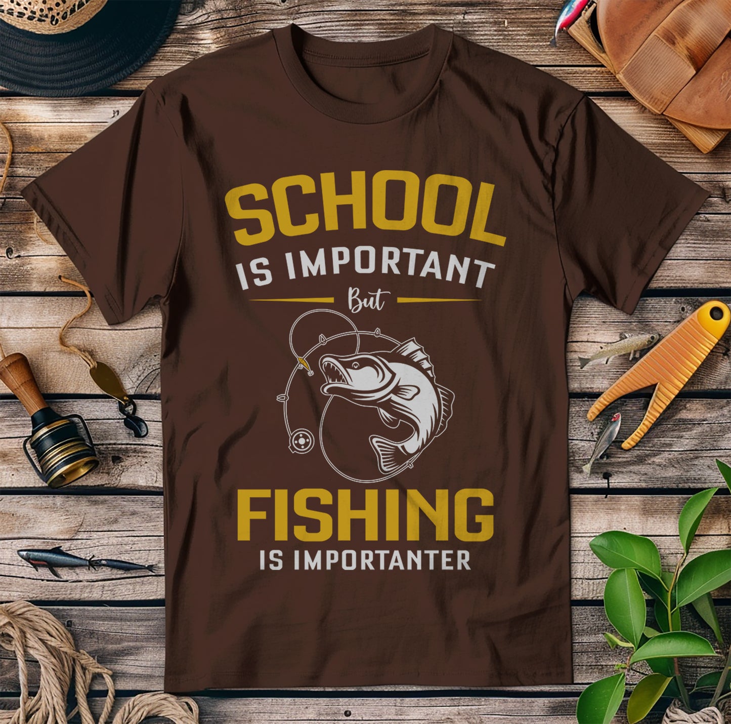 School vs. Fishing The Ultimate T-Shirt