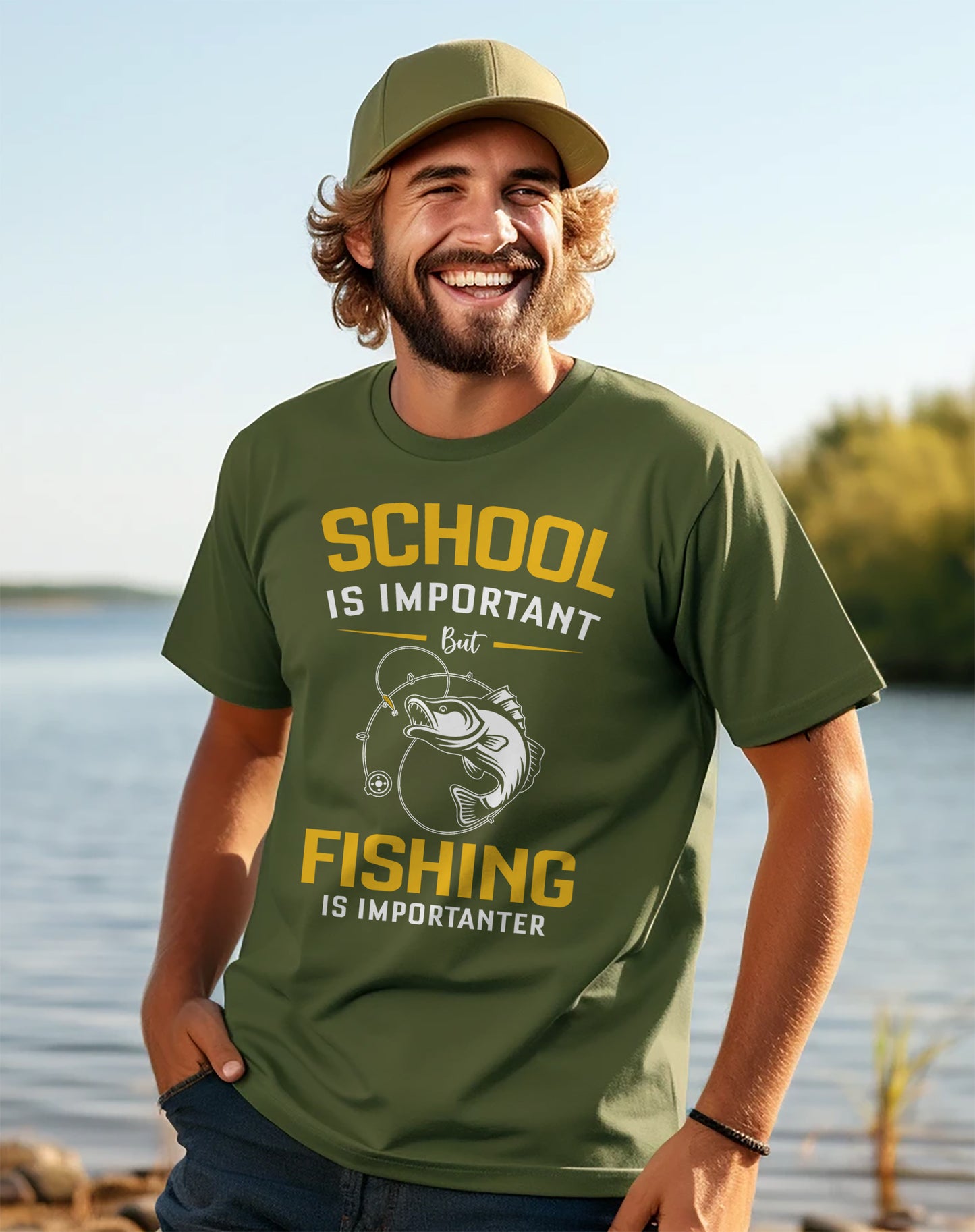 School vs. Fishing The Ultimate T-Shirt