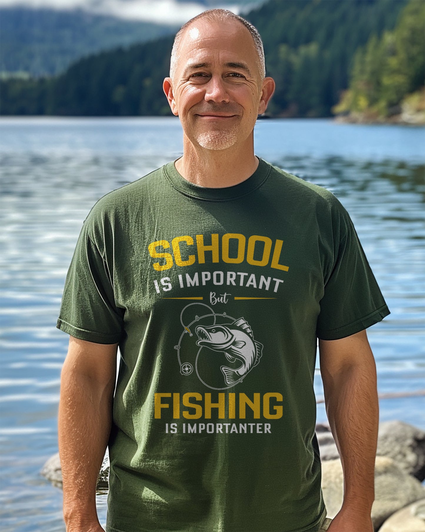 School vs. Fishing The Ultimate T-Shirt