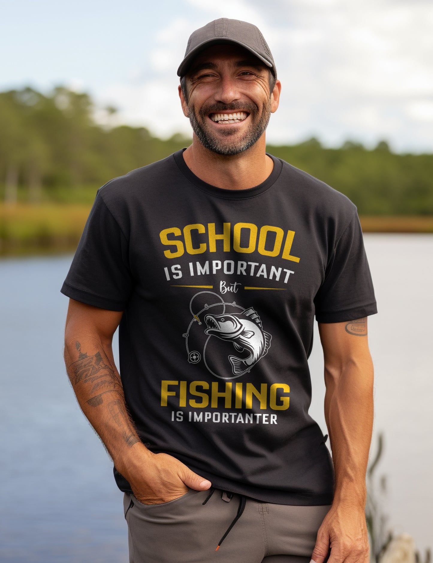 School vs. Fishing The Ultimate T-Shirt