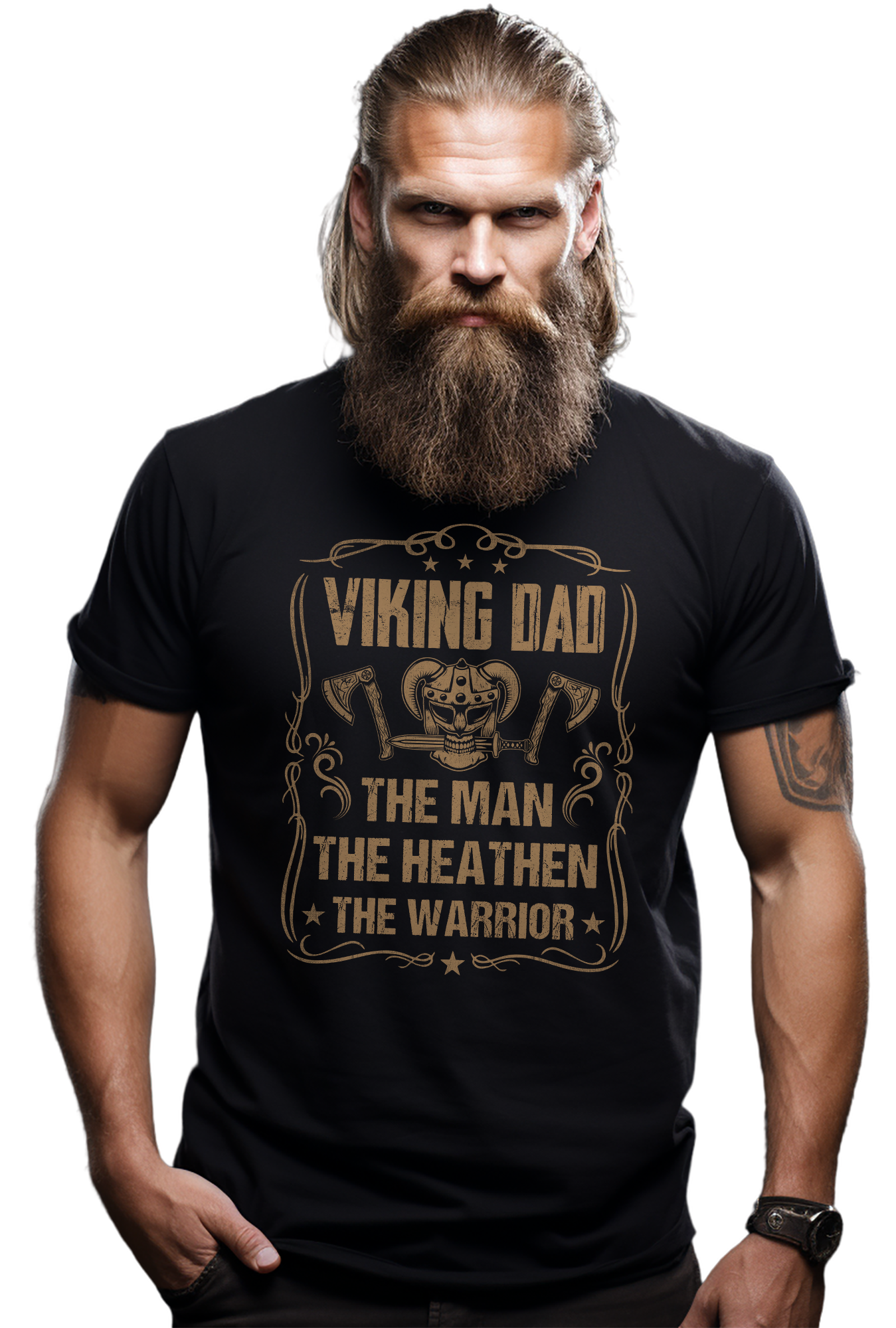 Viking Dad The Man Funny T-Shirt