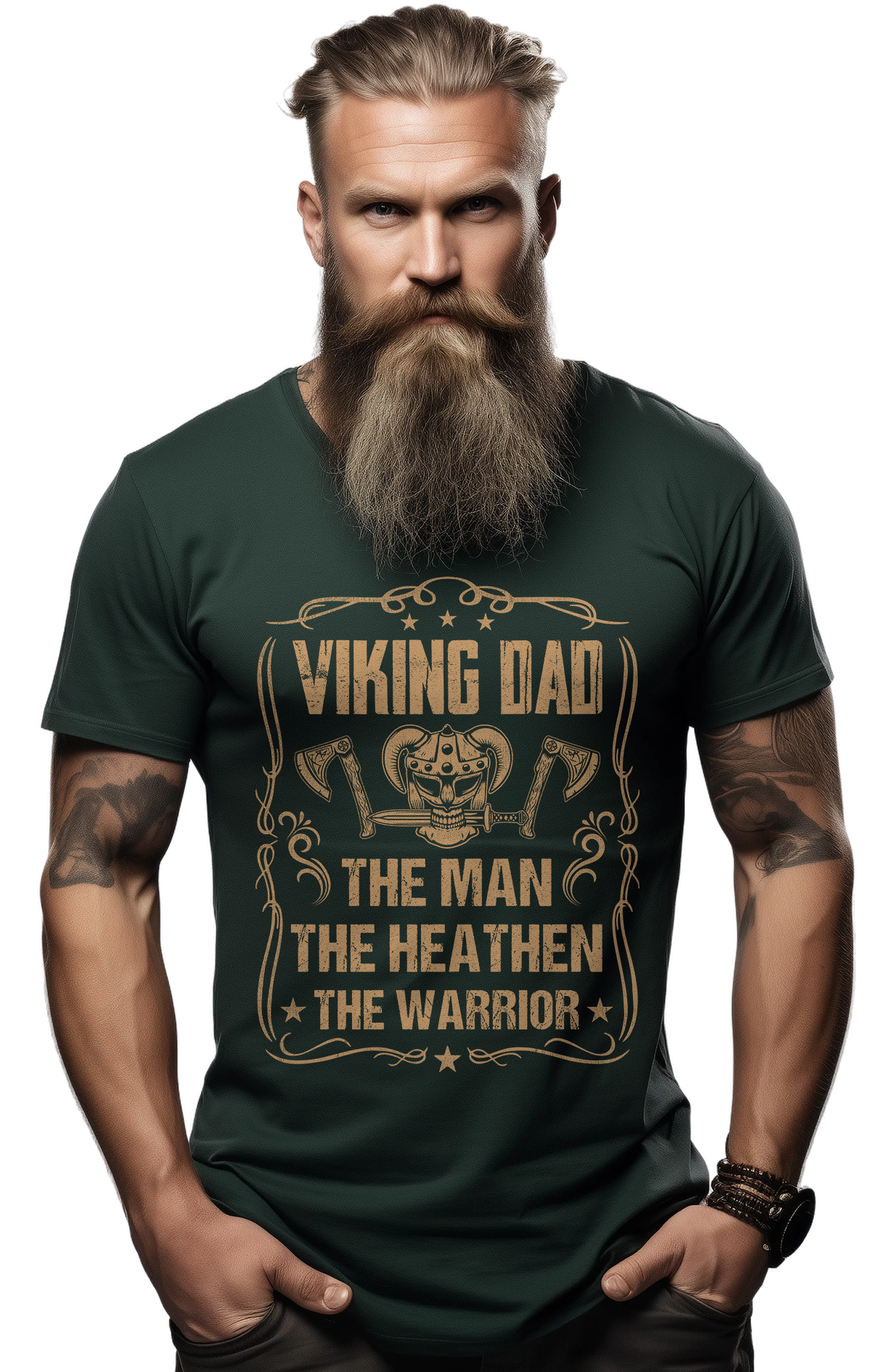 Viking Dad The Man Funny T-Shirt