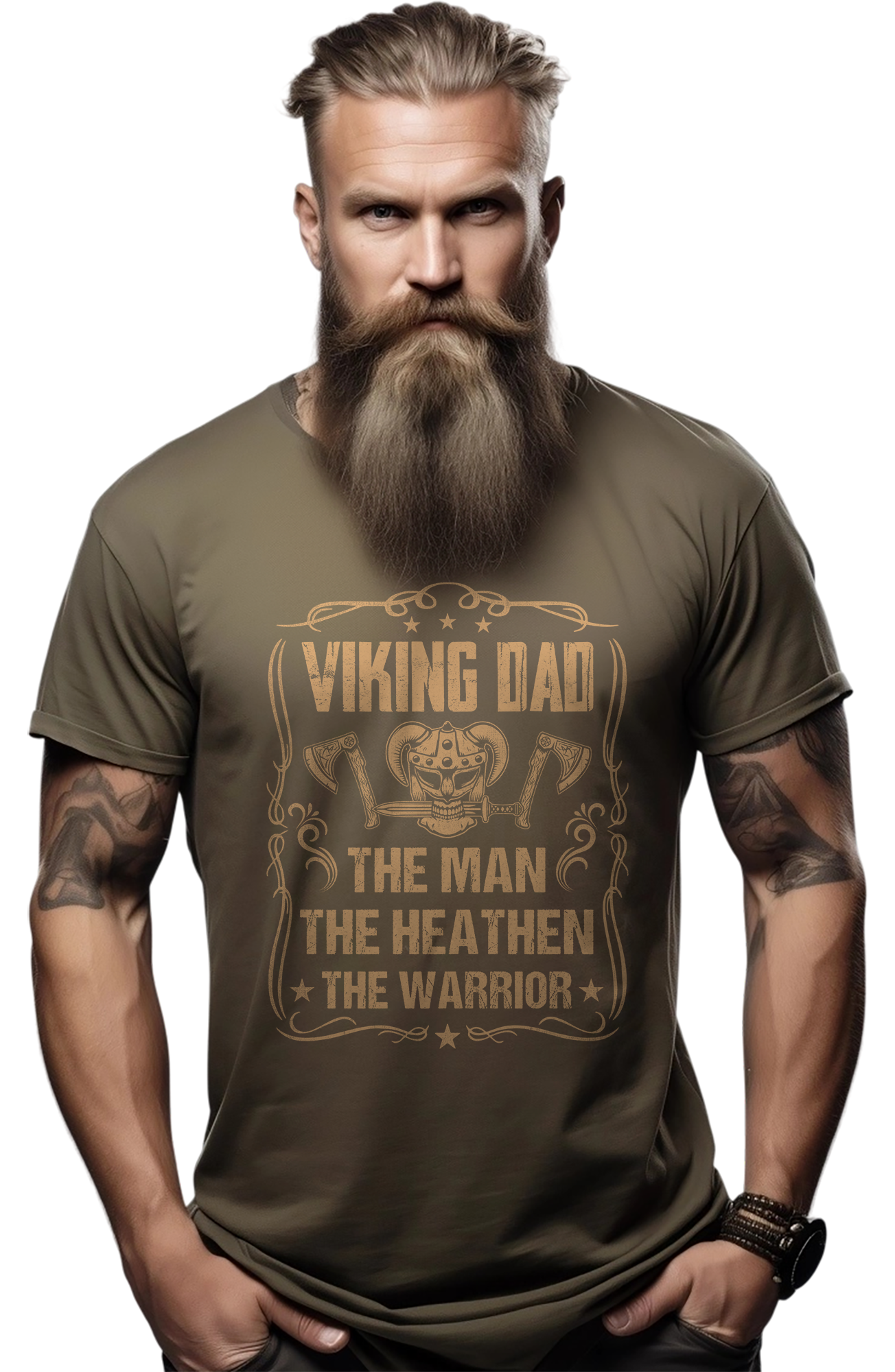 Viking Dad The Man Funny T-Shirt