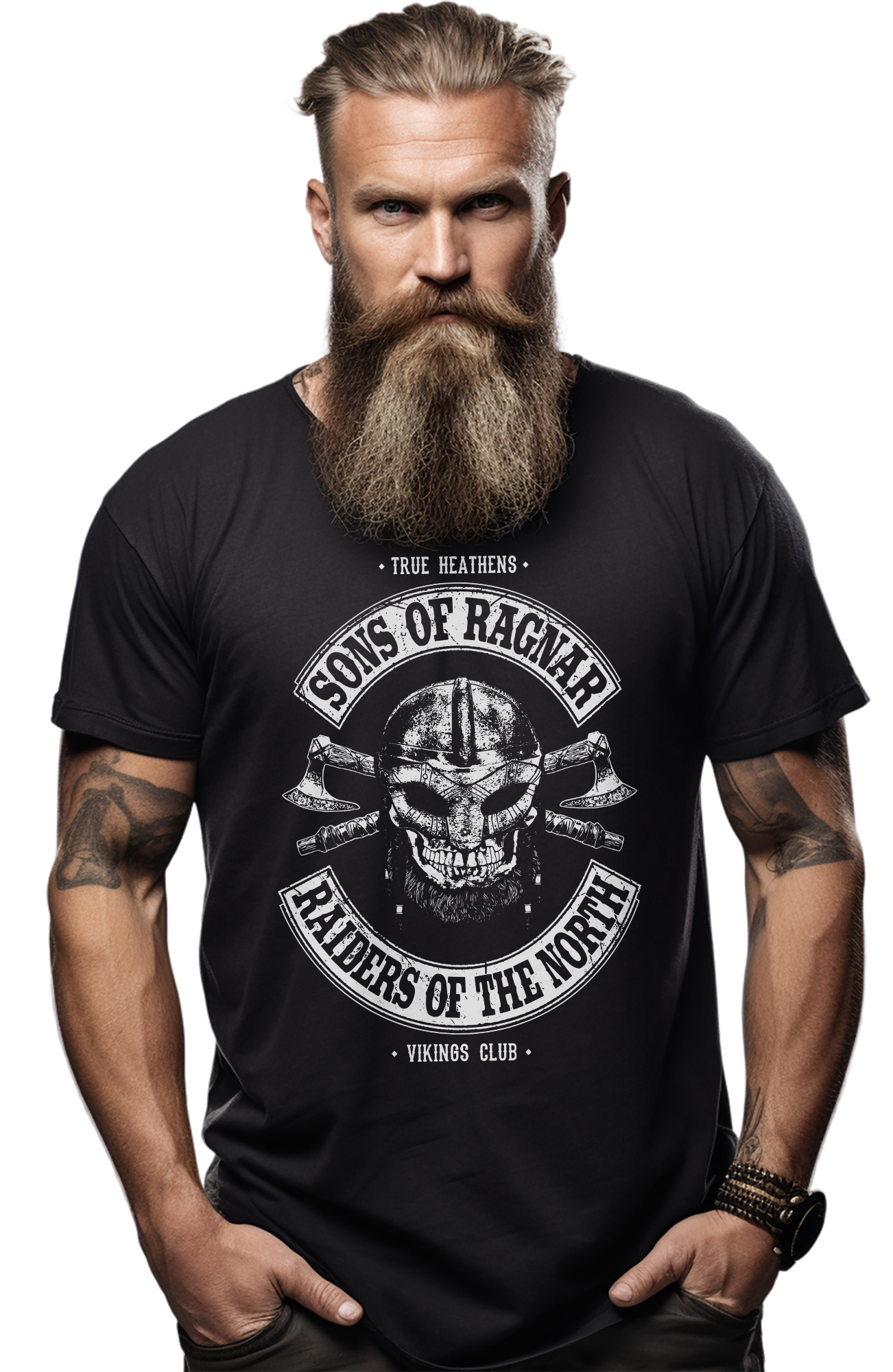 Sons of Ragnar Viking Skull T-Shirt