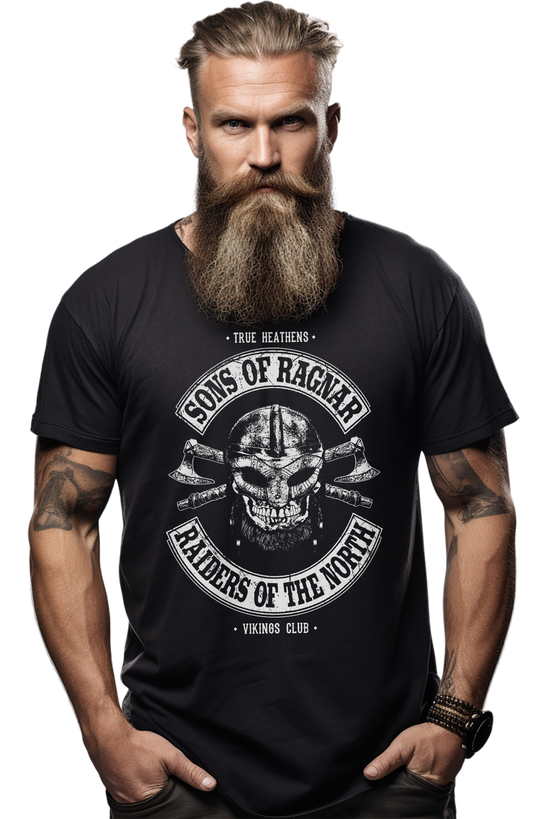 Sons of Ragnar Viking Skull T-Shirt