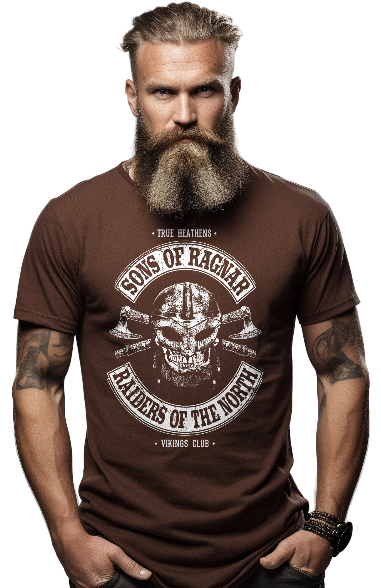 Sons of Ragnar Viking Skull T-Shirt