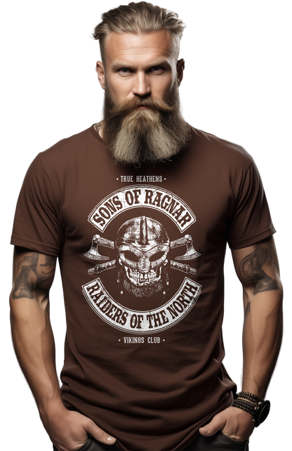 Sons of Ragnar Viking Skull T-Shirt