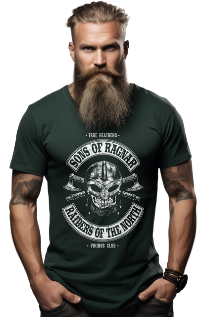 Sons of Ragnar Viking Skull T-Shirt