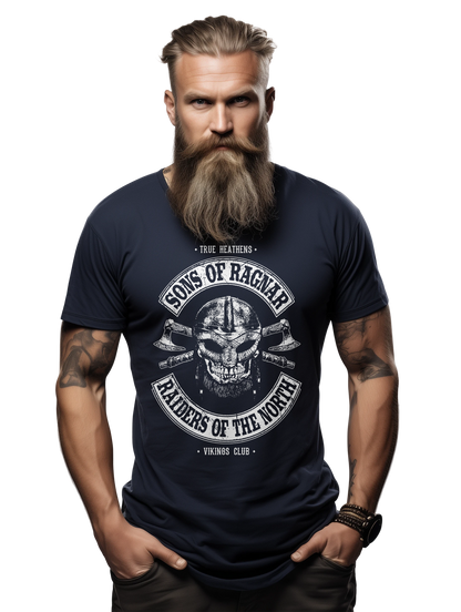 Sons of Ragnar Viking Skull T-Shirt