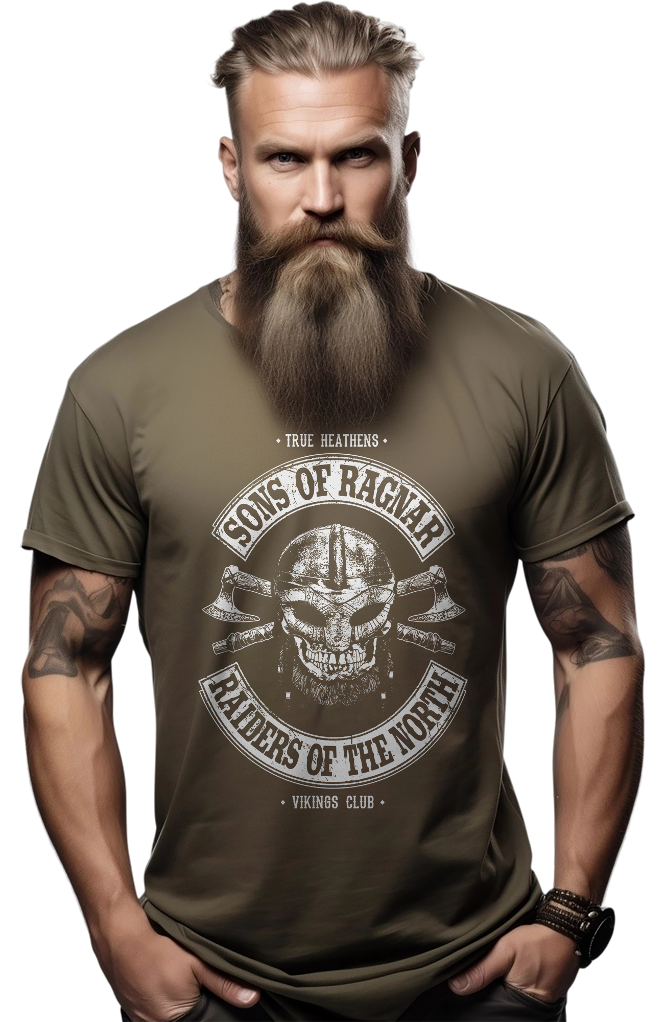 Sons of Ragnar Viking Skull T-Shirt