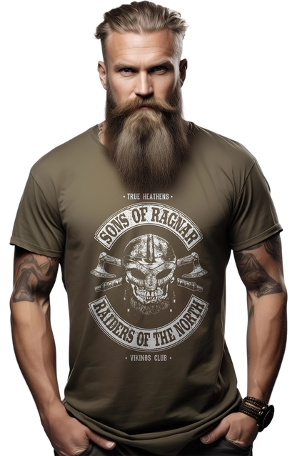 Sons of Ragnar Viking Skull T-Shirt